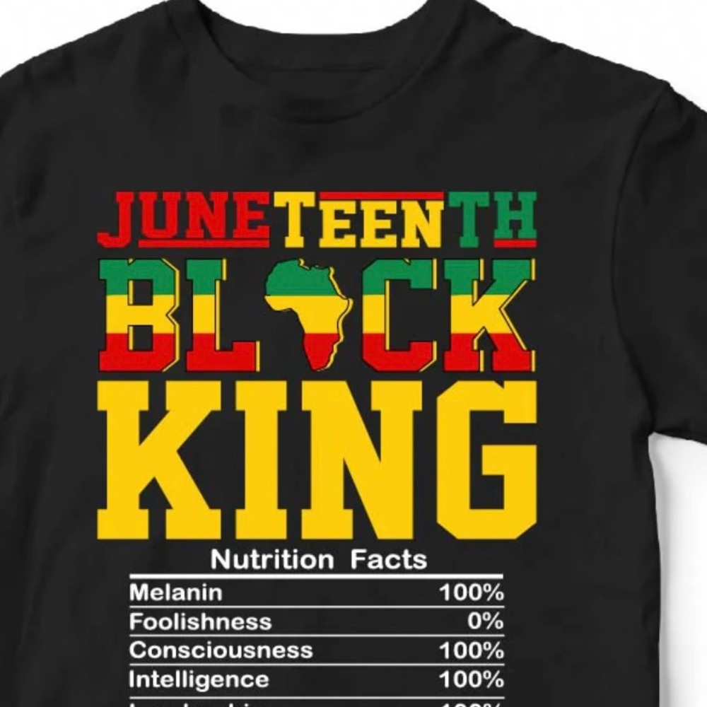 1865 Juneteenth Custom Graphic Tshirt made to order. Clearance sale $10